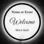 Home or Party Welcome in Black & White LED Sign