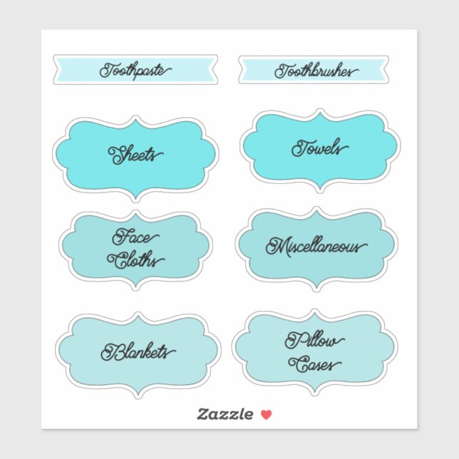 Home Organization Labels (Sheet)