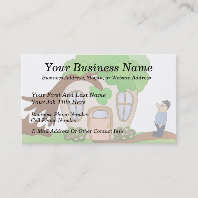 Home Owner Disaster Day Business Card (Front)