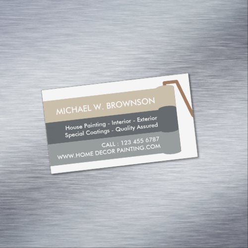 Home Painter Simple Roll Business Card Magnet