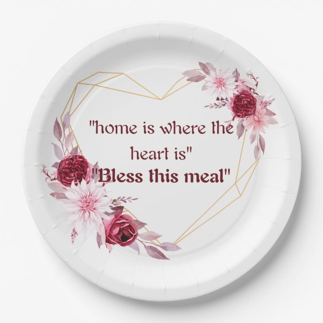 Home  paper plates (Front)