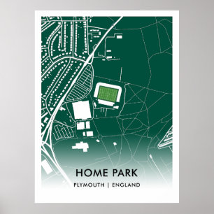 Home Park Poster – Home of Plymouth Argyle FC, Eng