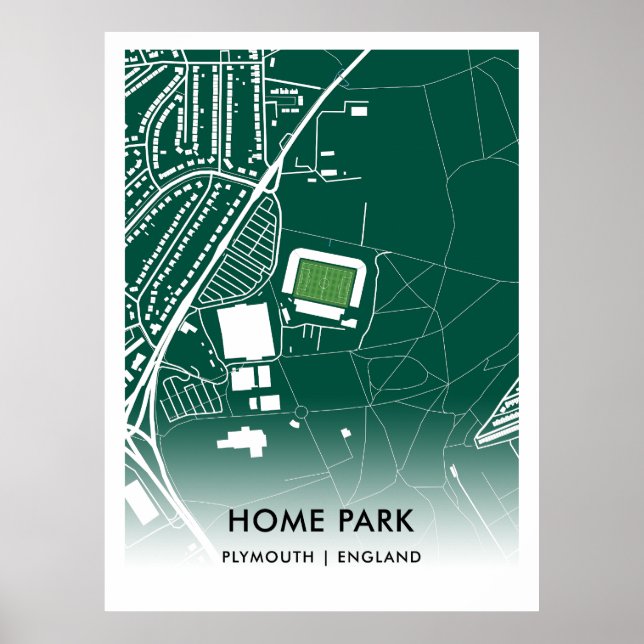 Home Park Poster – Home of Plymouth Argyle FC, Eng (Front)