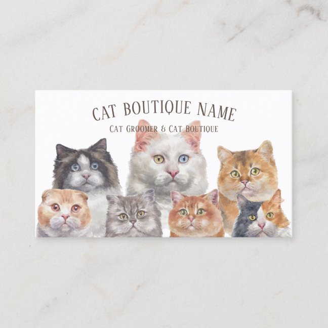 Home Pet Cats Business Card