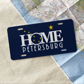 HOME Petersburg Alaska License Plate