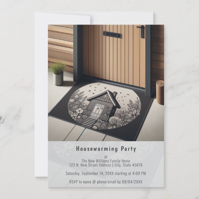 Home Photo, Template Housewarming Party Invitation (Front)