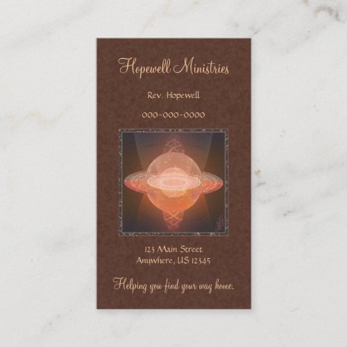 Home Planet Abstract Art Business Cards
