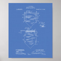 Corset patent from 1873 - Blueprint Digital Art by Aged Pixel - Pixels