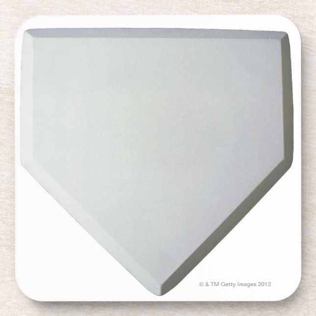 Home plate beverage coaster (Front)