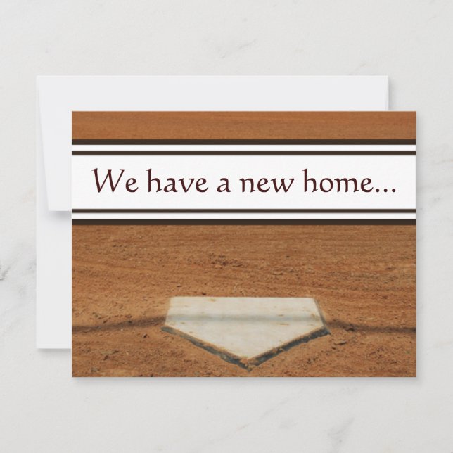 Home Plate We've Moved Address Contact Cards (Front)