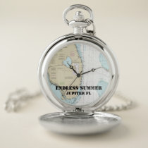 🚤 Home Port + Boat Name South Florida Nautical Pocket Watch