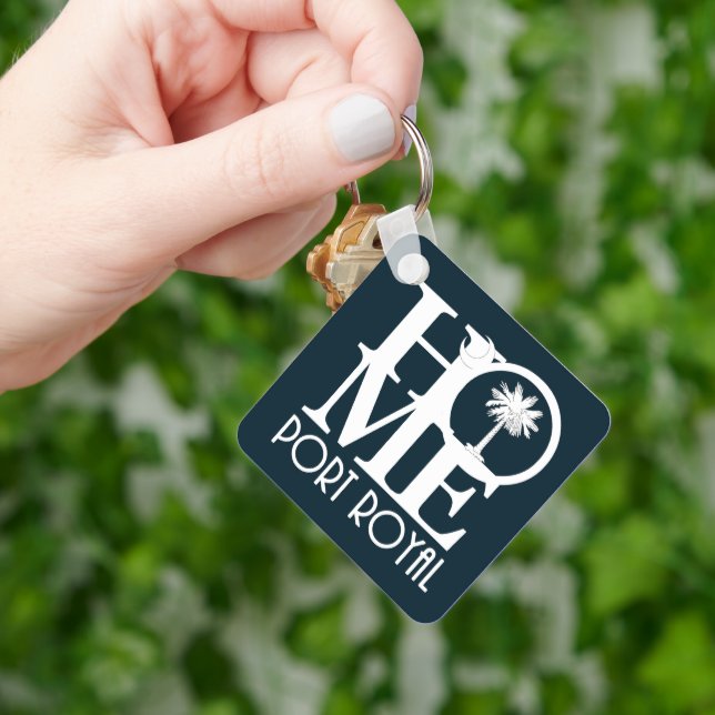 HOME Port Royal South Carolina Keychain (Hand)