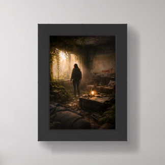 HOME? | Post-Apocalyptic Abandoned Room Art Framed Art