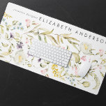 Home Premium Pampas Wildflower Large Office Desk Mat<br><div class="desc">Standout from the crowd - for the business owner or promoter of a brand trying to show they are on trend and modern. And or someone who has an boho or pampas event. Ultra Premium Pampas Interior Designer Eggshell Desk Mat - *For additional zazzle business stationery, advertising or merchandising items...</div>
