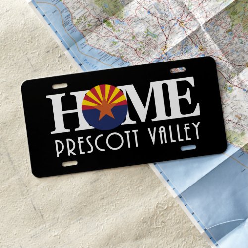 HOME Prescott Valley AZ License Plate