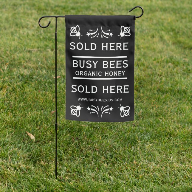 Home Produce Honey  Garden Flag (In SItu)