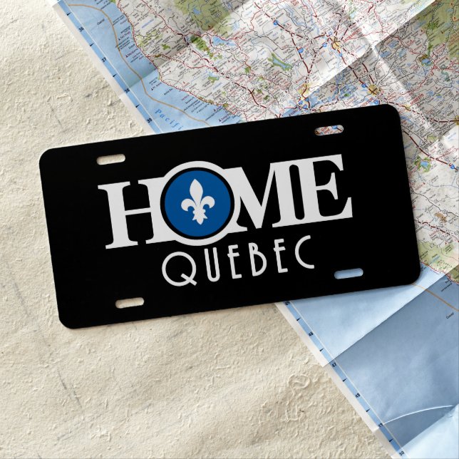 HOME Quebec License Plate (In Situ)