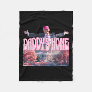 Home Real Donald Pink Preppy Edgy Good Man Trump Fleece Blanket