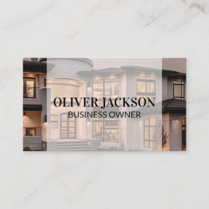 Home Real Estate Background Business Card