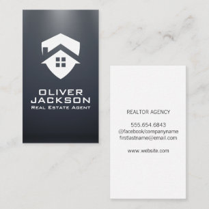 Home Real Estate Logo Residential Business Card