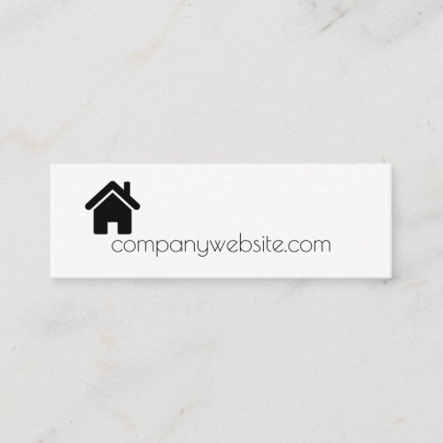 Home  Real Estate Mini Business Card