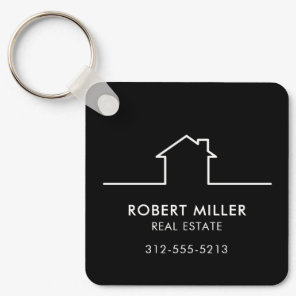 Home Real Estate Realtor Promotional QR Code Keychain