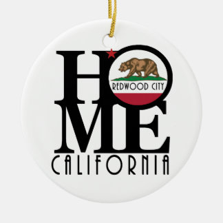 HOME Redwood City Ceramic Ornament