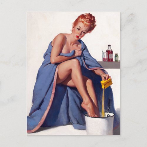 Home Remedy Pin Up Postcard