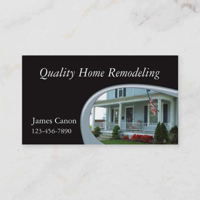 Home Remodeling Business Card (Front)