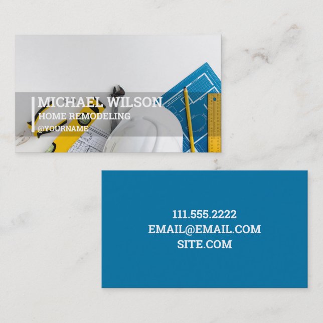 Home Remodeling Business Card (Front/Back)