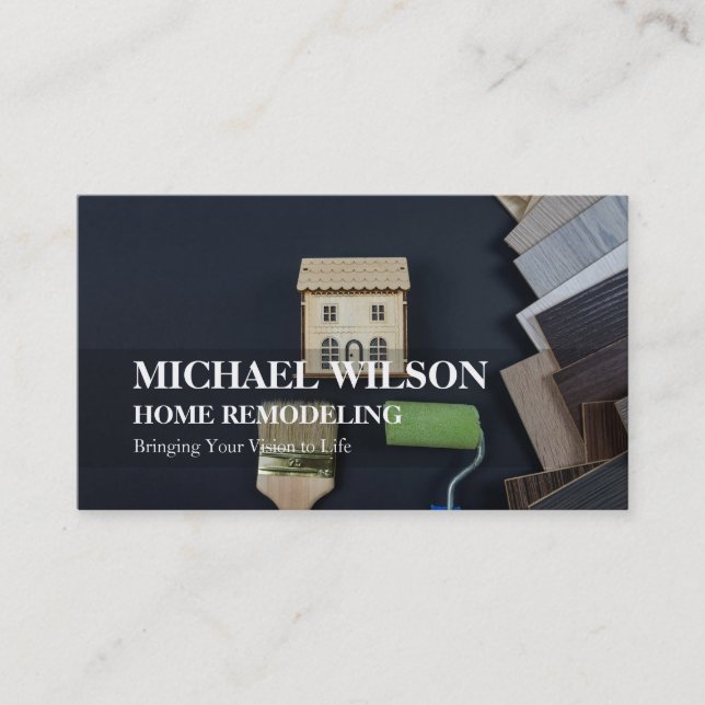 Home Remodeling Business Card (Front)
