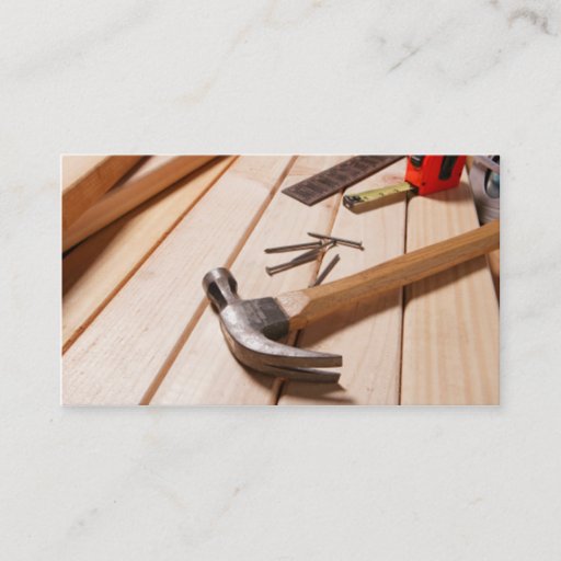 Customizable Home Remodeling/Carpentry Business Card