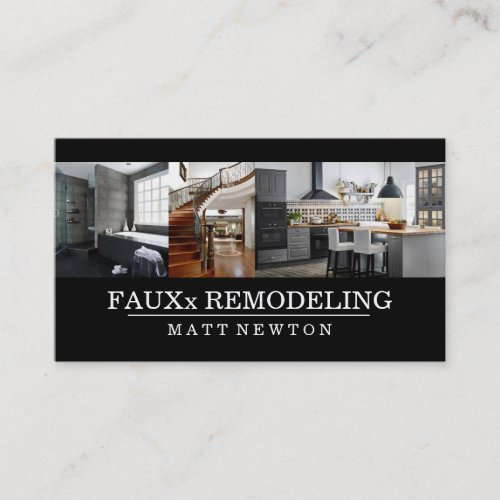 Home Remodeling Construction Business Card