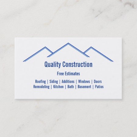 Home Remodeling / Construction Business Card