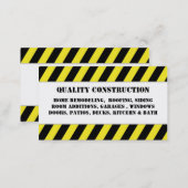 Home Remodeling Construction Business Card (Front/Back)