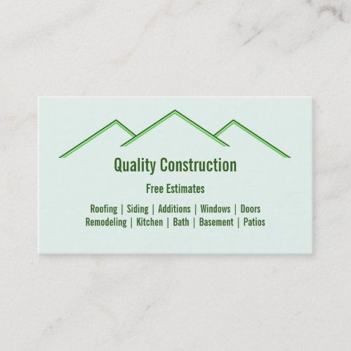 Home Remodeling / Construction Business Card