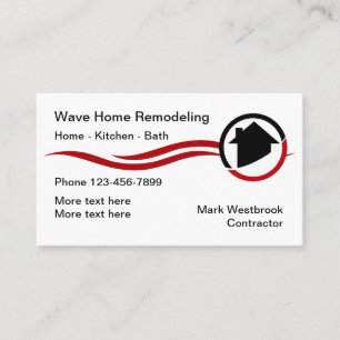 Home Remodeling Modern Business Cards
