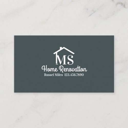 Home Remodeling Renovation Business Card