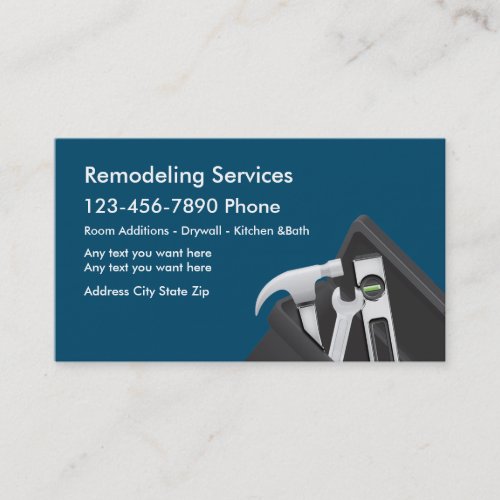 Home Remodeling Service Business Card