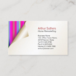Home Remodelling Business Card Color Wallpaper