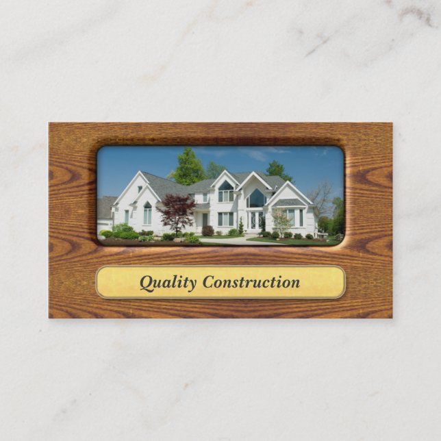 Home Remoldling / Home Construction Business Card (Front)