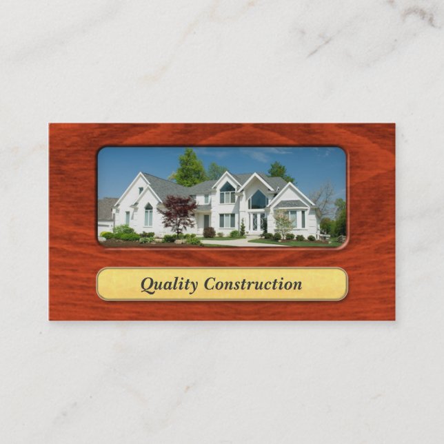 Home Remoldling / Home Construction Business Card (Front)