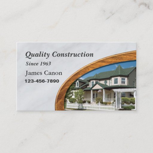 Customizable Home Remoldling or Construction Business Card