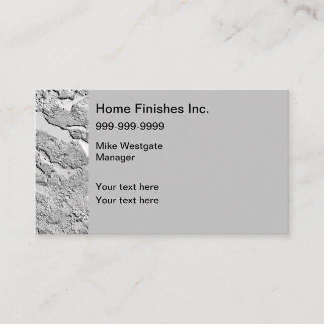 Home Renovation And Remodeling Services Business Card (Front)