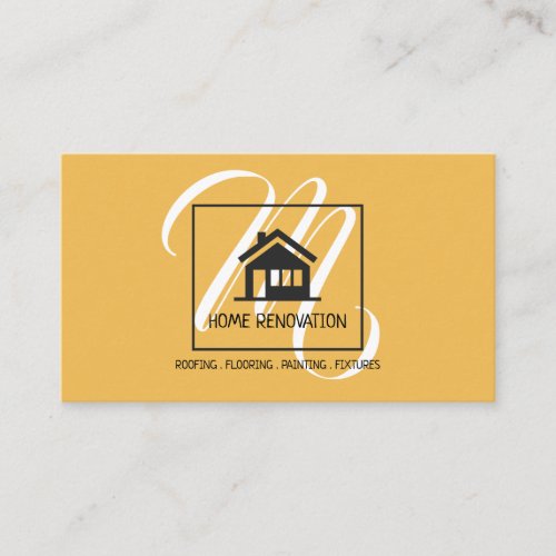 Home  Renovation Construction Business Card