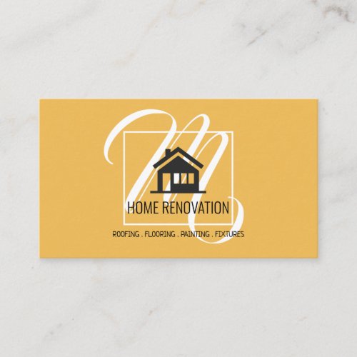 Home  Renovation Construction Business Card