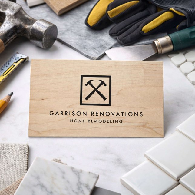 Home Renovation Contractor Business Card (Creator Uploaded)