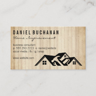 Home Renovation General Contractor Business Card