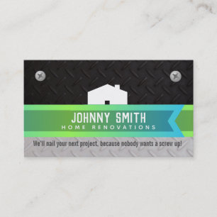 Home Renovation Slogans Business Cards