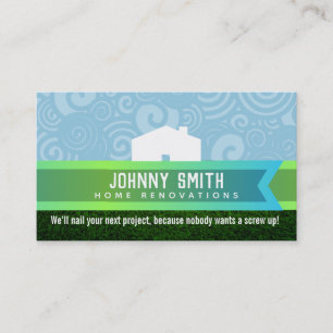 Home Renovation Slogans Business Cards